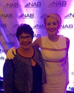 Sharon Stone with Blessings in a Backpack CEO Brooke Wiseman