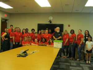 Honda employees packed 500 bags for children packing event in Wilmington, DE.