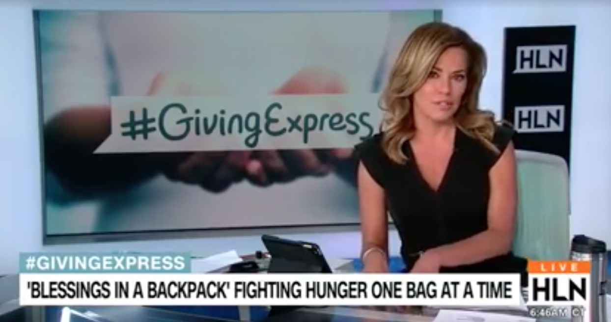 HLN’s Giving Express features Blessings in a Backpack