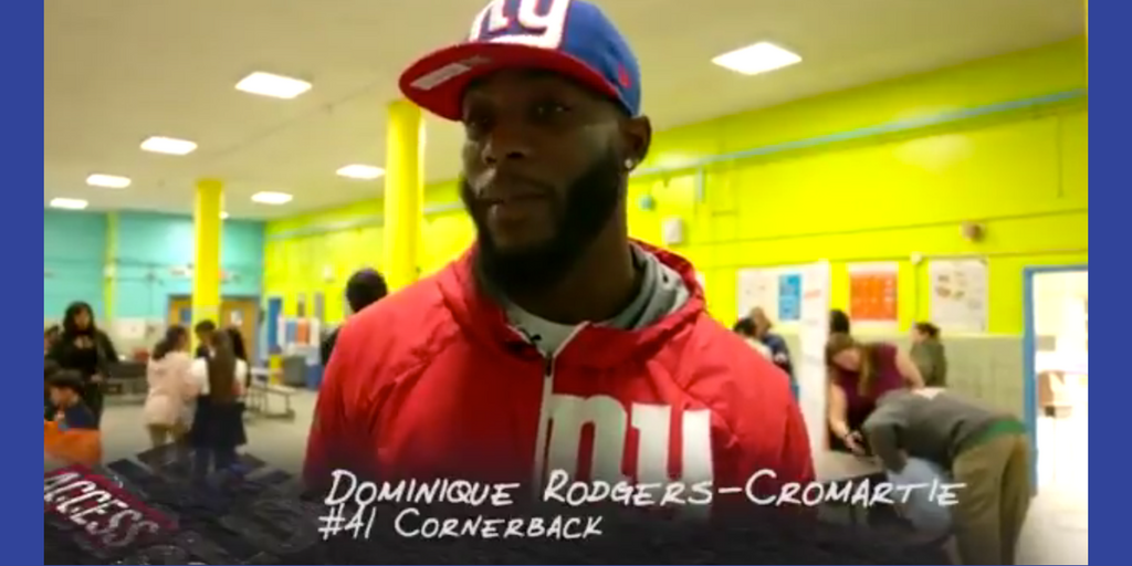Dominique Rodgers-Cromartie hosts Blessings in a Backpack Event