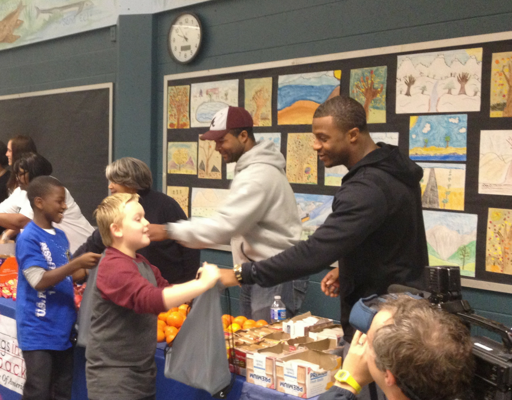 Randall Cobb’s working with Blessings to help children have healthy meals