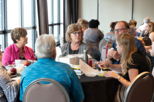 Conference Attendees at Lunch