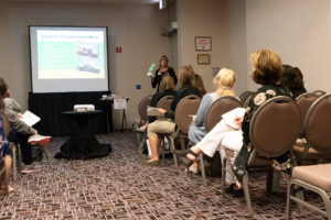 Conference attendees at a meeting