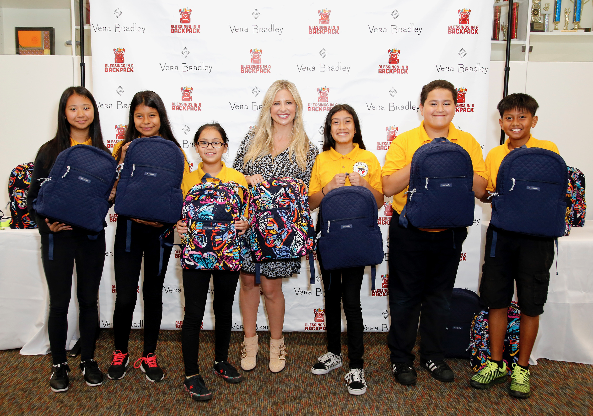 Sarah Michelle Geller Co-Hosts Vera Bradley and Blessings in a Backpack Event