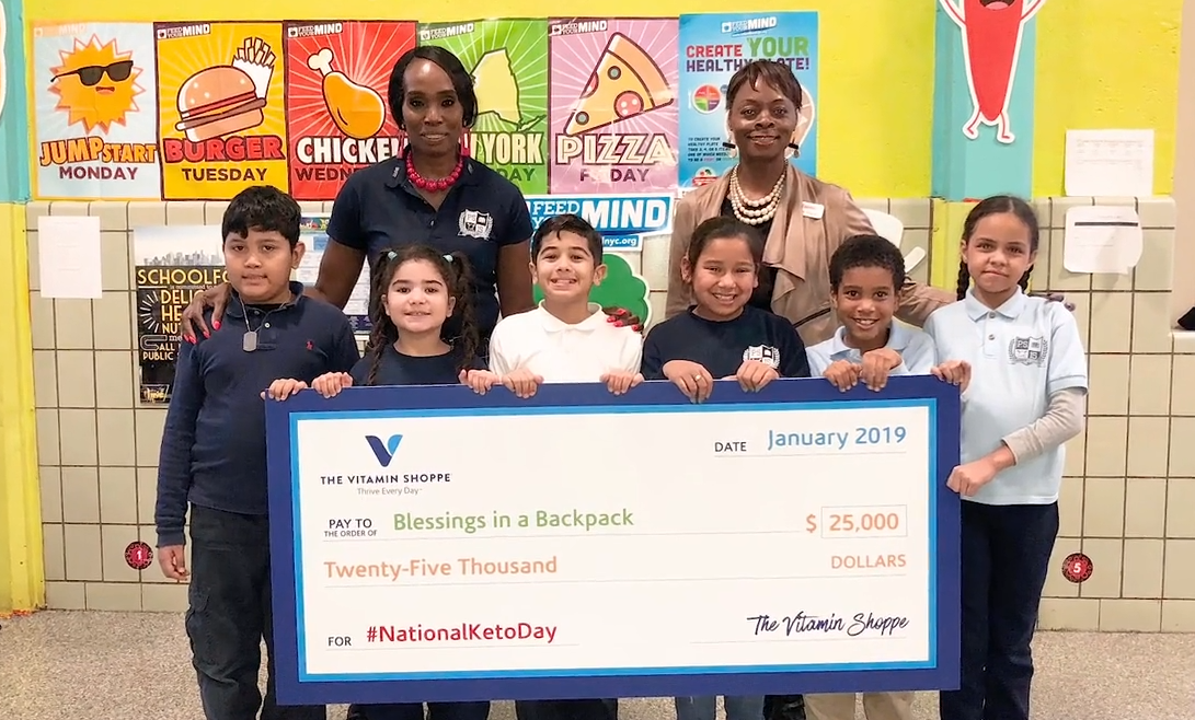 Vitamin Shoppe Donates $25,000 to Blessings in a Backpack