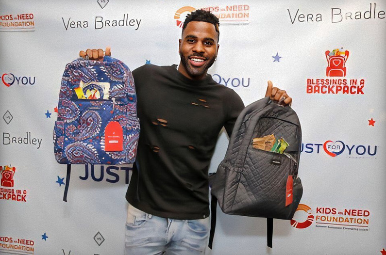 Jason Derulo’s ‘Just For You Foundation’ Hosts Backpack Build with Blessings in a Backpack + Vera Bradley