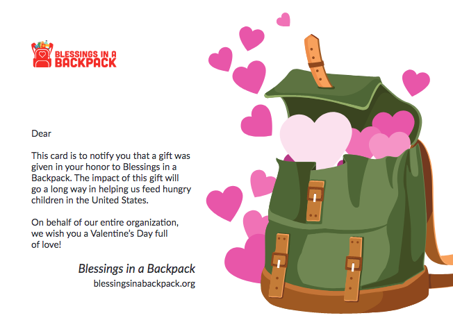 Donate to a Specific Program at Blessings in a Backpack