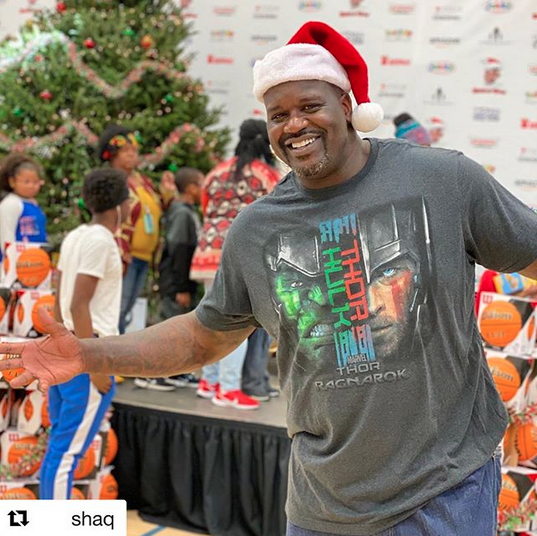 ShaqAClaus Is Coming To Town Blessings in a Backpack