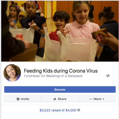 facebook fundraiser