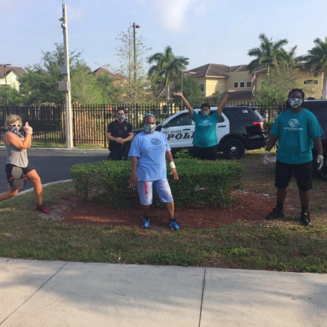 SWFL covid response Boys and Girls Club volunteers in SWFL