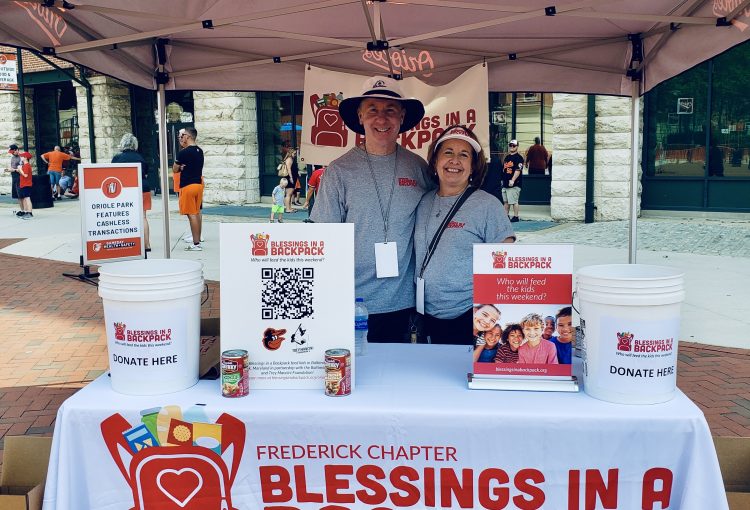 blessings table at orioles event