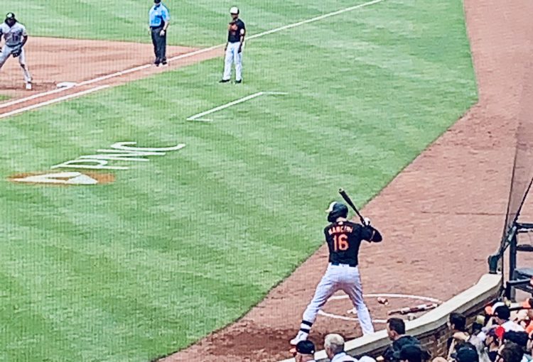 trey mancini at orioles game