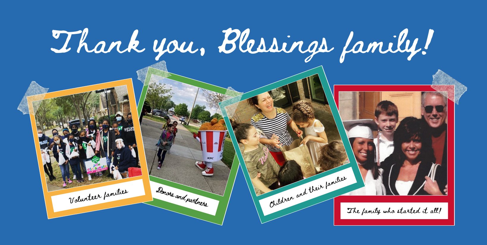 Giving Tuesday 2021: Thank you, Blessings Family!