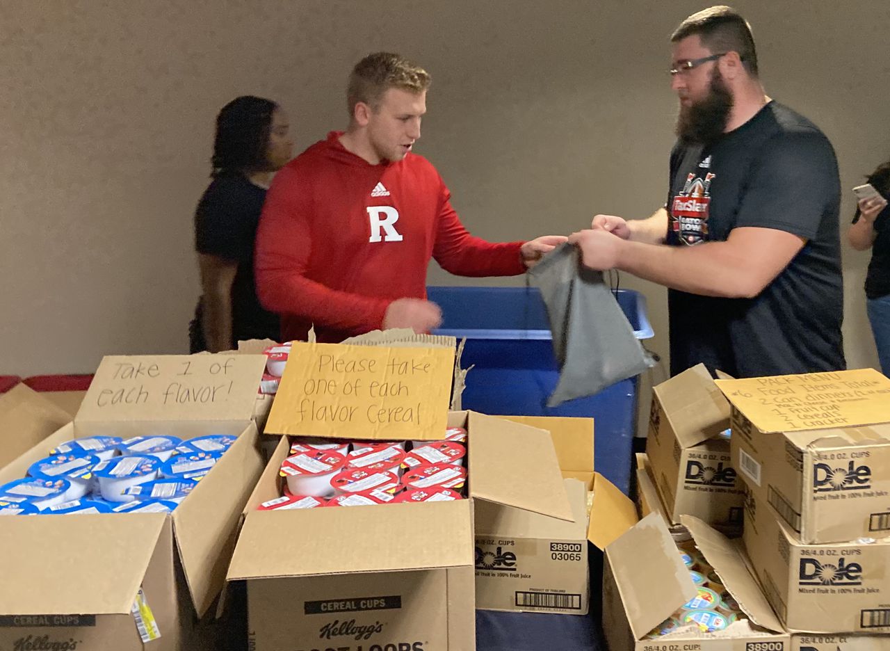 Here’s how Rutgers provided food and inspirational messages to Jacksonville children for Gator Bowl