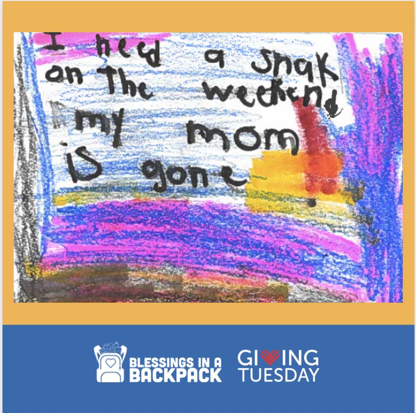 Giving Tuesday kid note