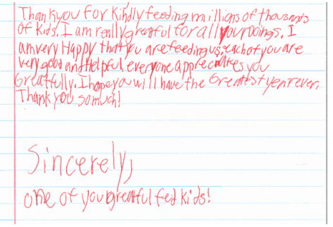Thank you letter Thank you letter
