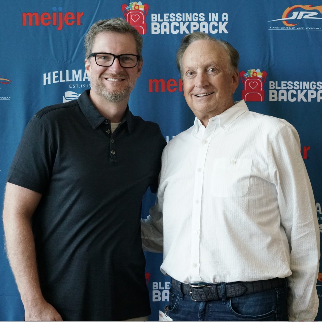 NASCAR race weekend at Michigan International Speedway with Dale Earnhardt Jr. and The Dale Jr. Foundation, Meijer, and Hellmann's