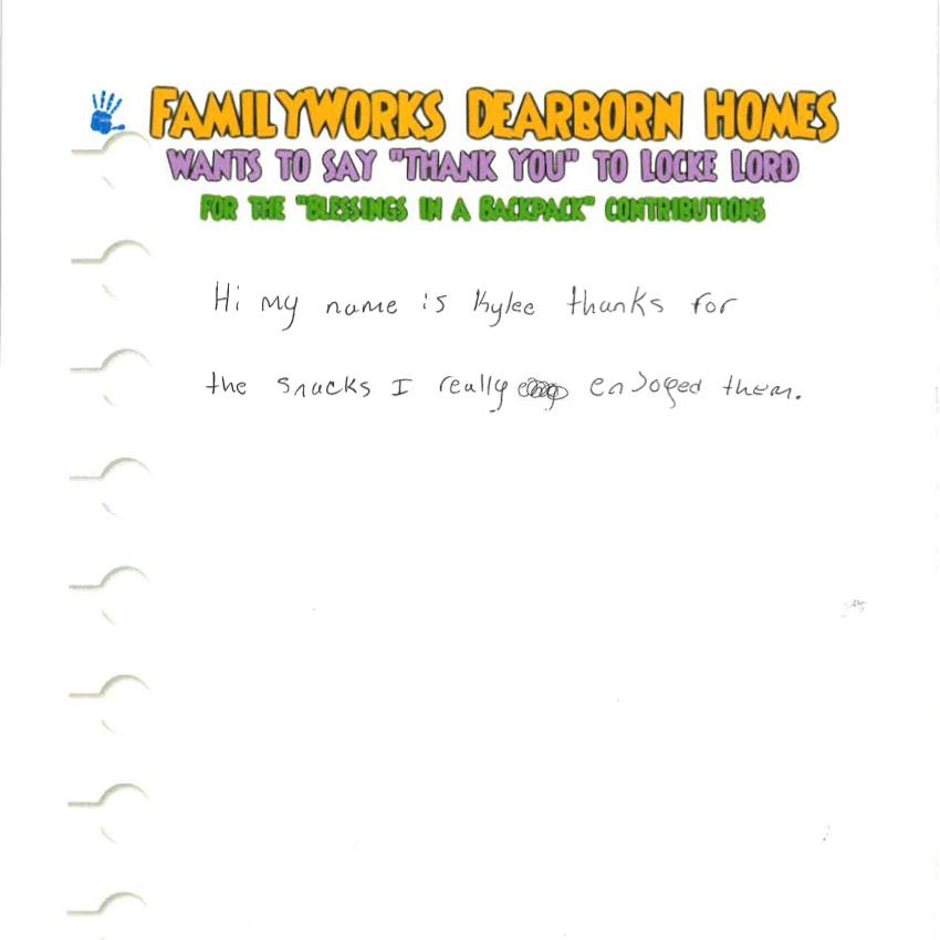Dearborn note 3 Note from a child