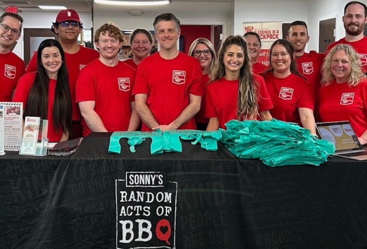 Sonny’s BBQ Team Packs 1,000 Bags and Raises $27,000 for Blessings in a Backpack